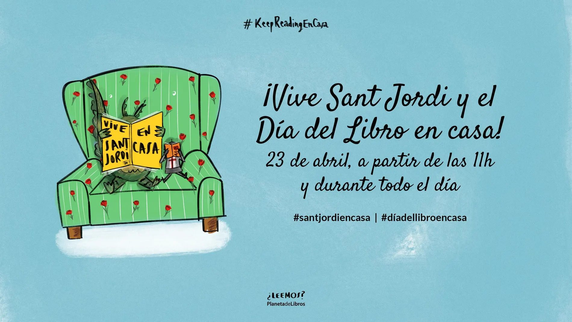 Planeta organiza una charla en directo con escritores para celebrar Sant Jordi y el Día del Libro