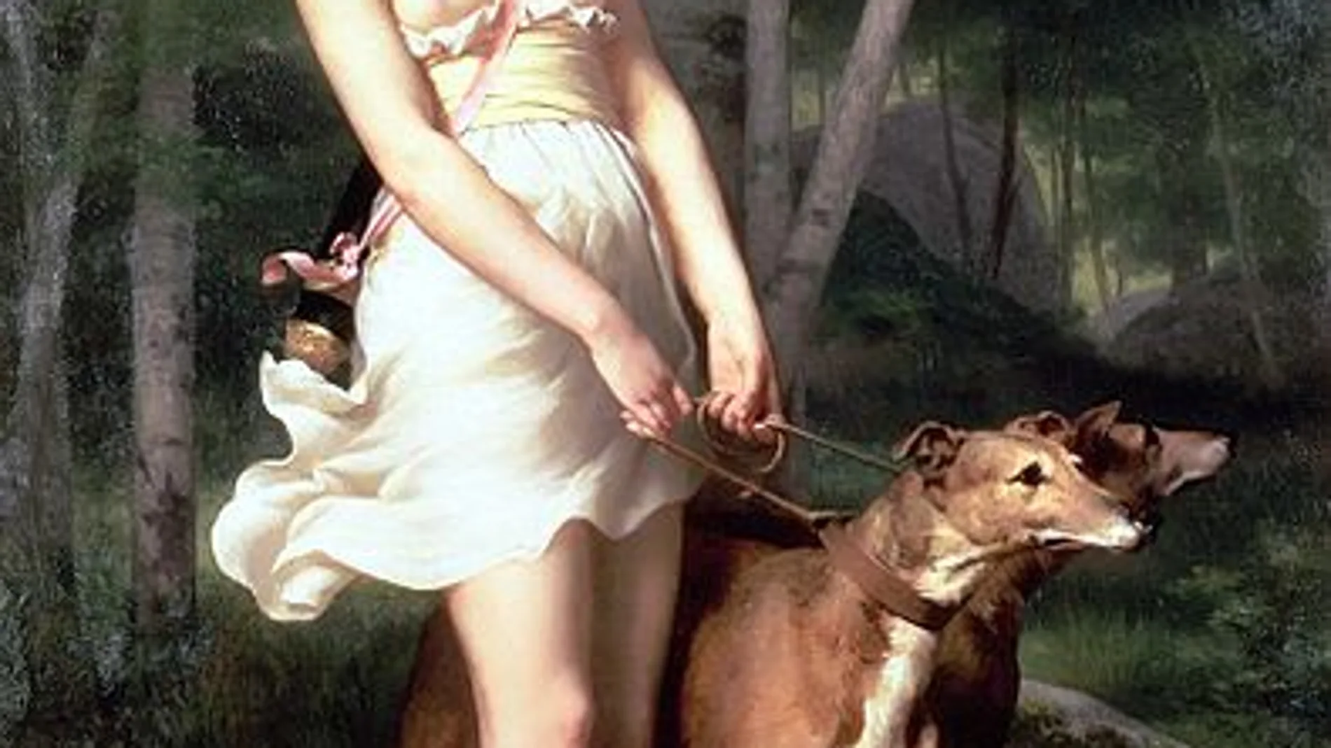 Diana cazadora. Obra de Gaston Casimir Saint-Pierre