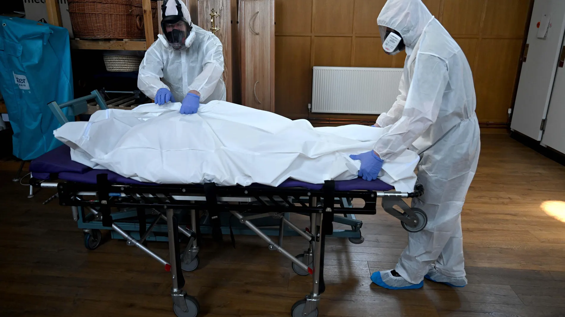 Funeral house amid coronavirus pandemic in London