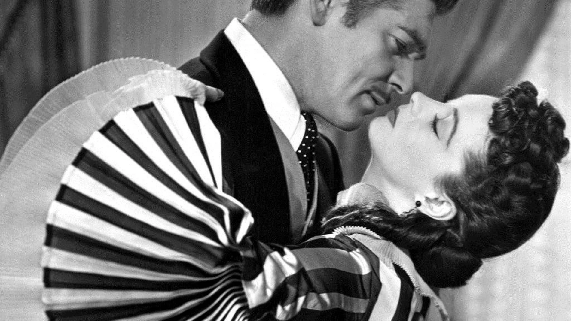 Clark Gable y Vivien Leigh en "Lo que el viento se llevó"