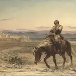 La pintora Elisabet Thompson recreó en esta pintura de 1879, titulada &quot;restos de un ejército&quot;, la llegada del doctor William Brydon a Jalalabad