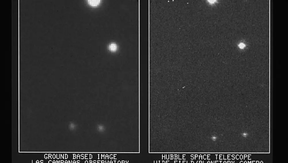 Esta es la primera imagen tomada con el Hubble