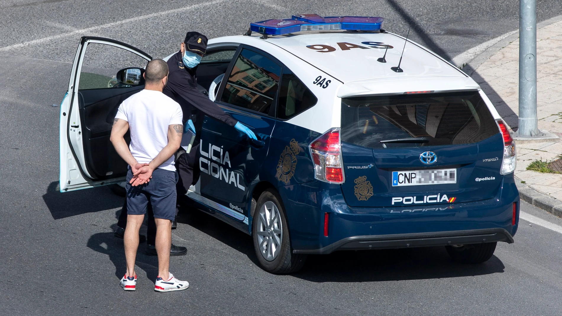 Control realizado por la Policía de Ávila
