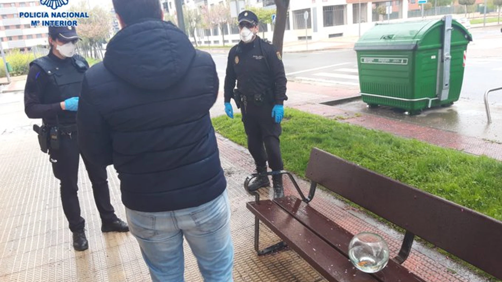 El hombre fue interceptado en pleno centro de Logroño