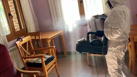 Tareas de desinfección de la Diputación de Ávila en residencias de la Tercera Edad en la provincia