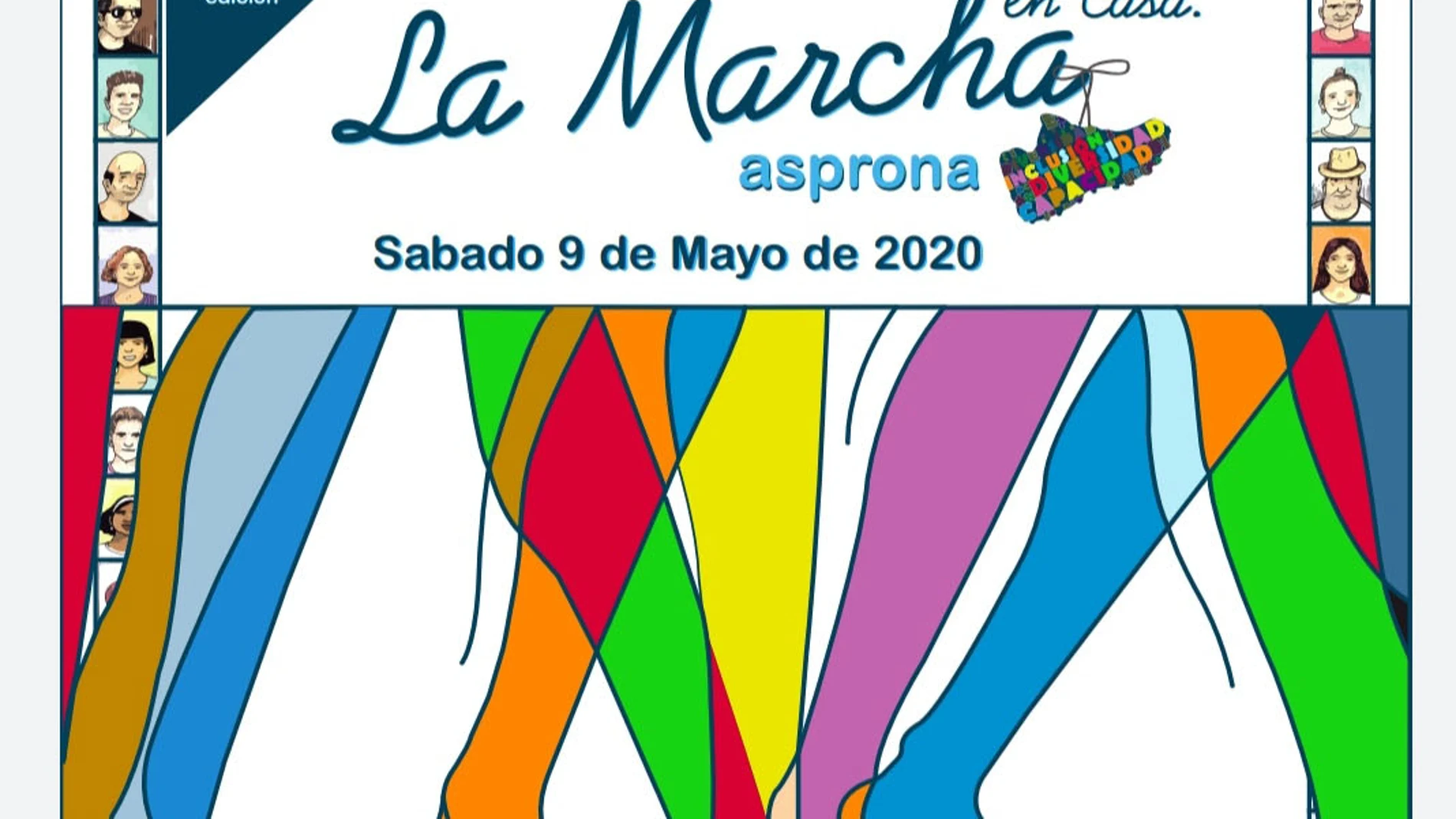 Cartel de la 43 edición de la Marcha Asprona de Valladolid