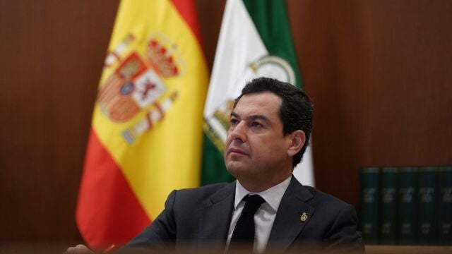 El presidente de la Junta de Andalucía, Juanma Moreno