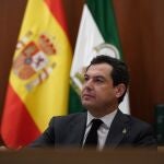 El presidente de la Junta de Andalucía, Juanma Moreno