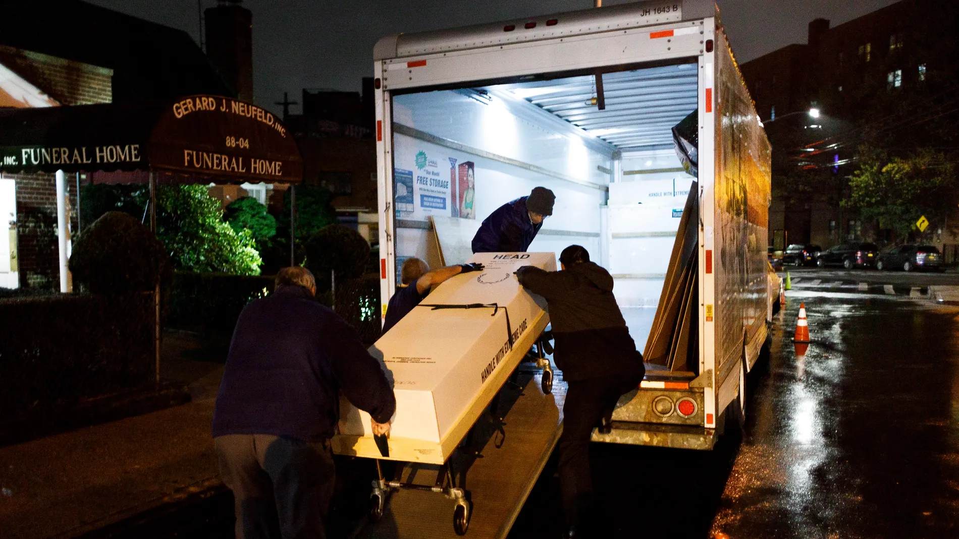 Funeral homes overwhelmed by coronavirus in New York