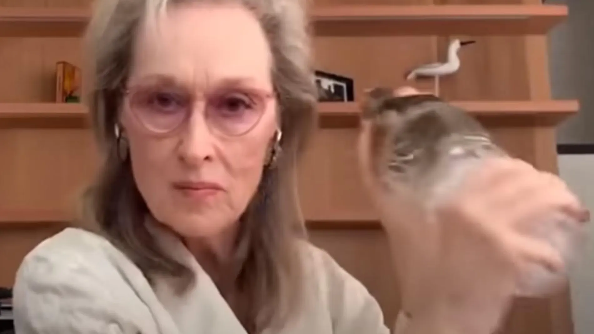 Meryl Streep agitando la coctelera