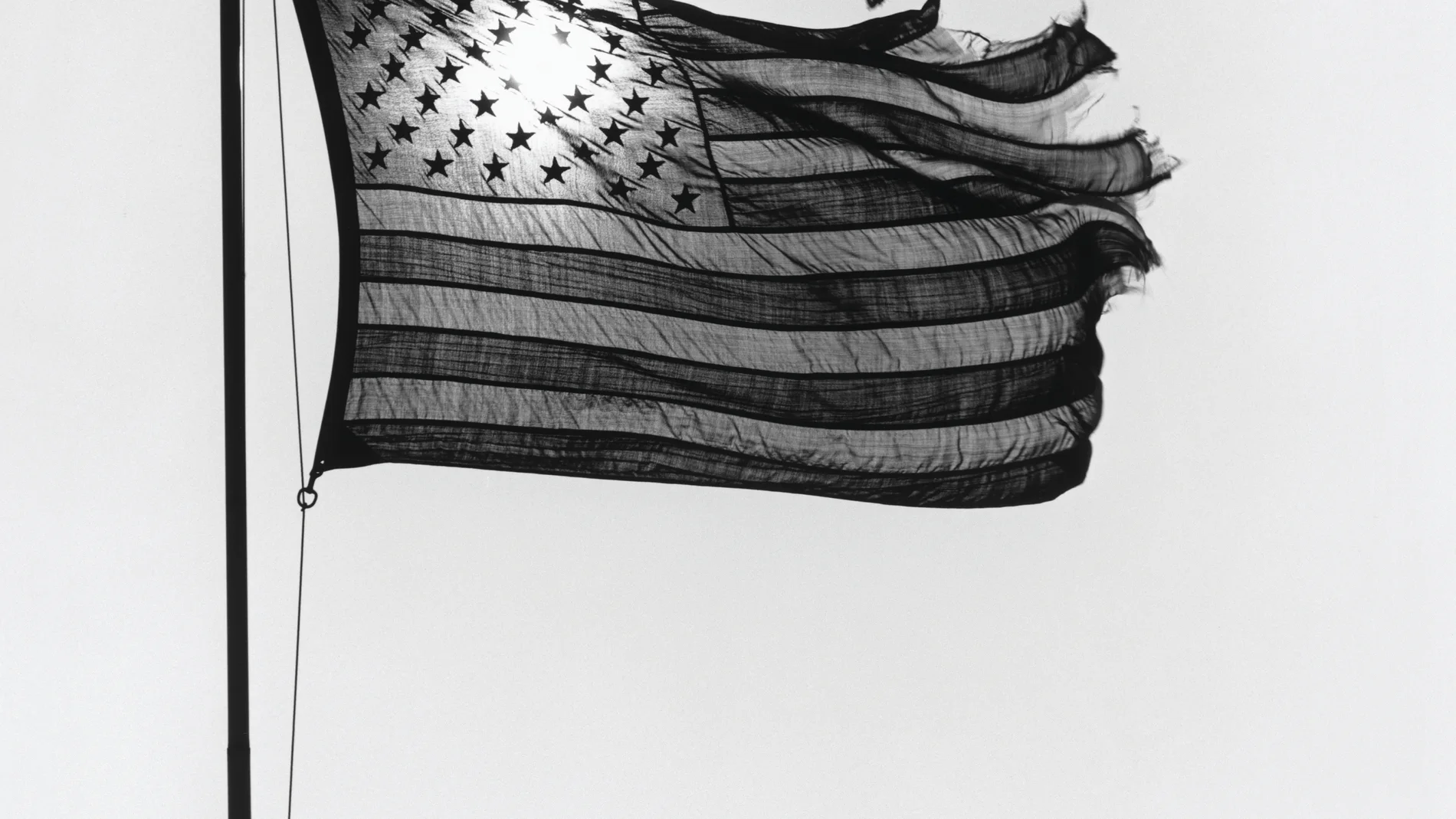 Bandera norteamericana al trasluz, de Robert Mapplethorpe