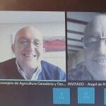 El consejero de Agricultura, Ganadería y Desarrollo Rural, Jesús Julio Carnero, se reúne con los representes de los Grupos de Acción Local