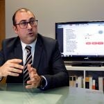 Celso Mazón,Director del área de la Propiedad Industrial de IBIDEM,un bufete de abogados que ha lanzado la iniciativa altruista "Patentes contra la pandemia" con la que pretenden que ningún invento, nuevo diseño o avance que se pueda poner en práctica a corto plazo logrado por investigadores o empresas españolas contra la pandemia del Covid-19,se quede sin su patente por falta de dinero para pagar los trámites.