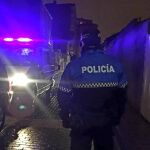 Agente de la Policía realiza un control en Valladolid