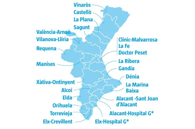 Las 24 zonas elegidas para la desescalada en la Comunitat Valenciana