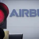 El logo de Airbus en sus instalaciones de Bremen (Alemania)