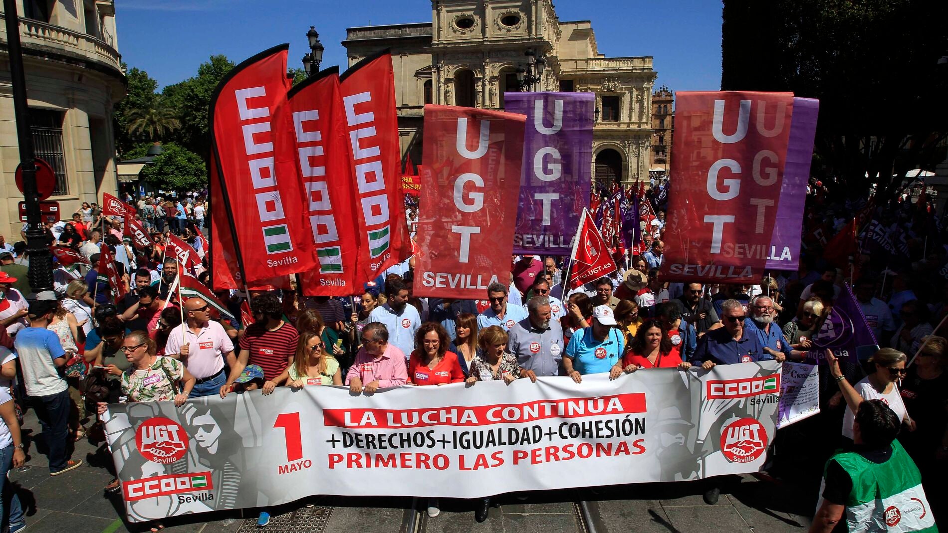 CC OO y UGT convocan una manifestación virtual por el Día del Trabajador