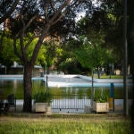 La piscina de las Aguilas, en Aluche, en una imagen de ayer