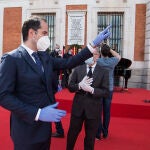 Ignacio Aguado, Vicepresidente de la Comunidad de Madrid, durante el acto de homenaje a los héroes del coronavirus