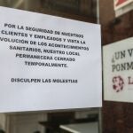 Establecimientos de hostelería cerrados en León por el estado de alarma sanitaria