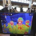 Una de las cámaras para tomar la temperatura a los pasajeros instaladas en el aeropuerto de Seúl
