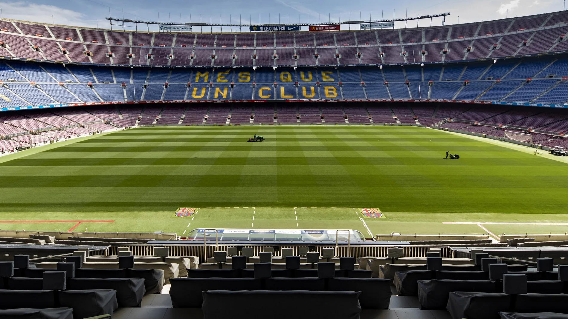 FC Barcelona mantiene sus instalaciones pensando en la vuelta