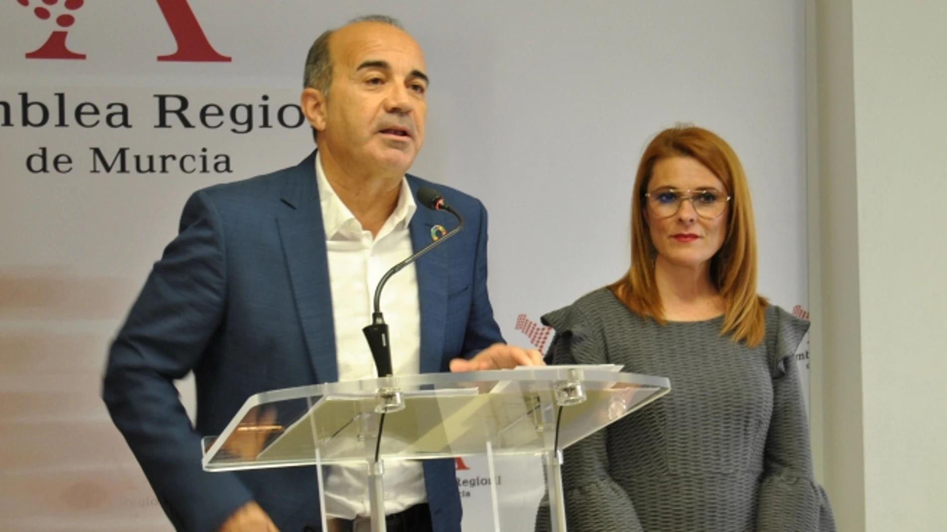 El diputado socialista Pedro López en la Asamblea Regional