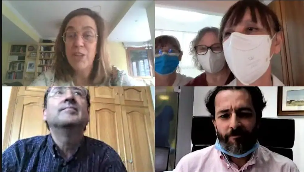 VIsita virtual a la residencia de San Telmo por parte de la presidenta de la Diputación de Palencia, Ángeles Armisén y el diputado Alfonso Polanco