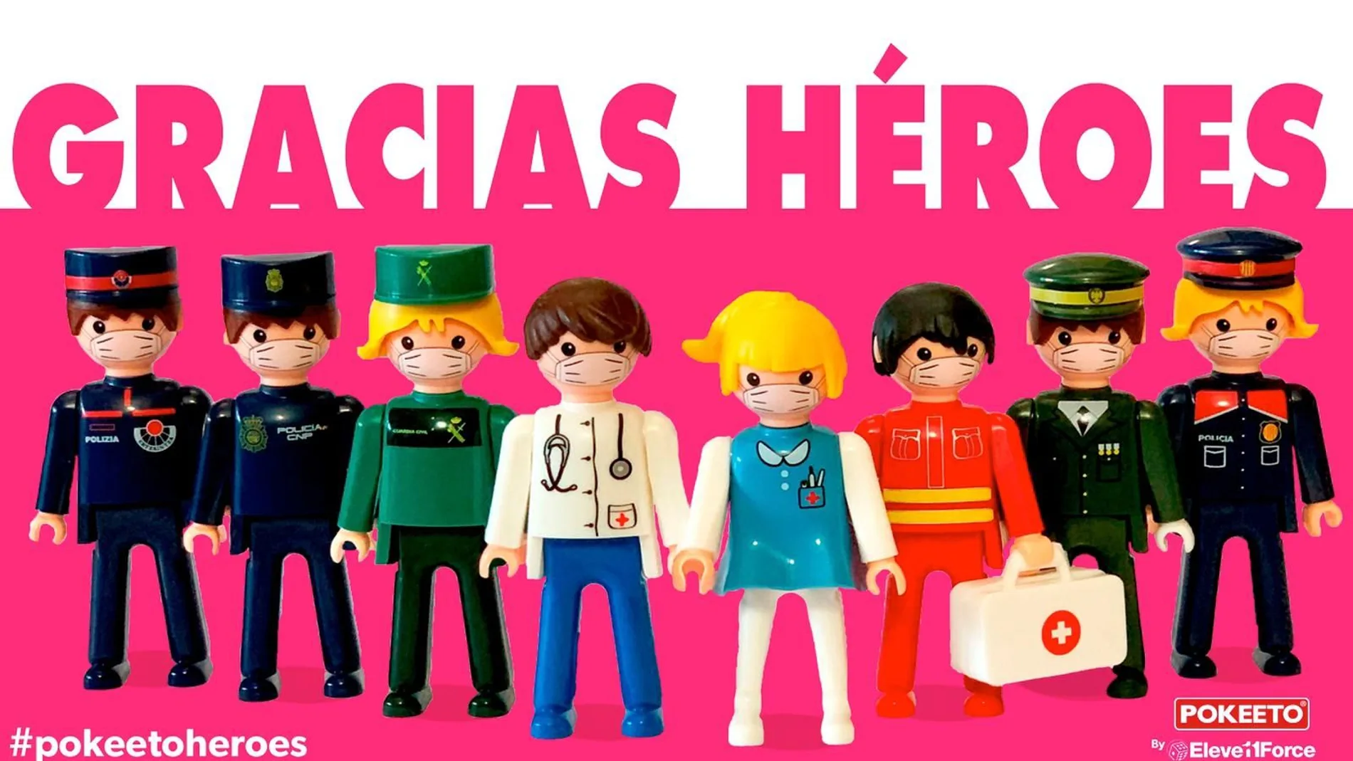 Homenaje a los héroes españoles contra el coronavirus