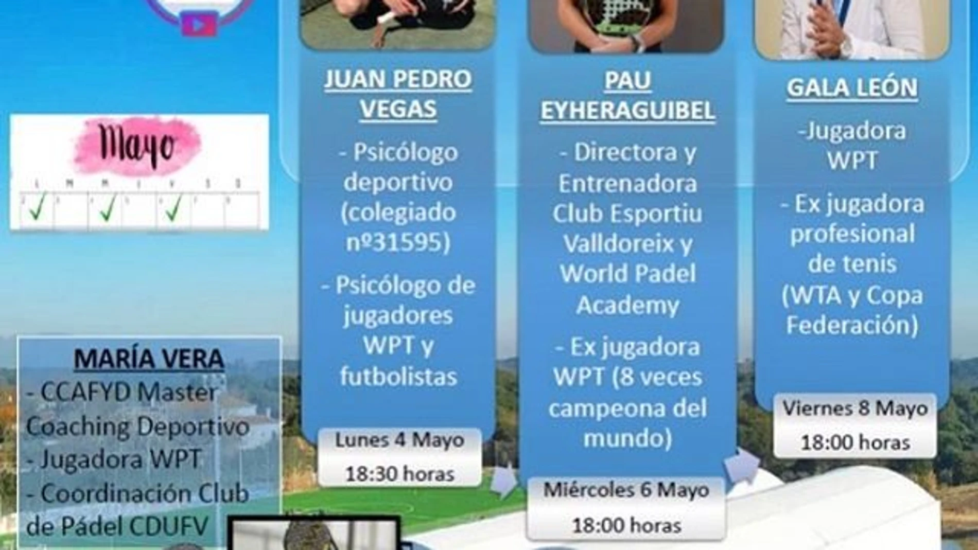 Simposio de Pádel con especialistas.