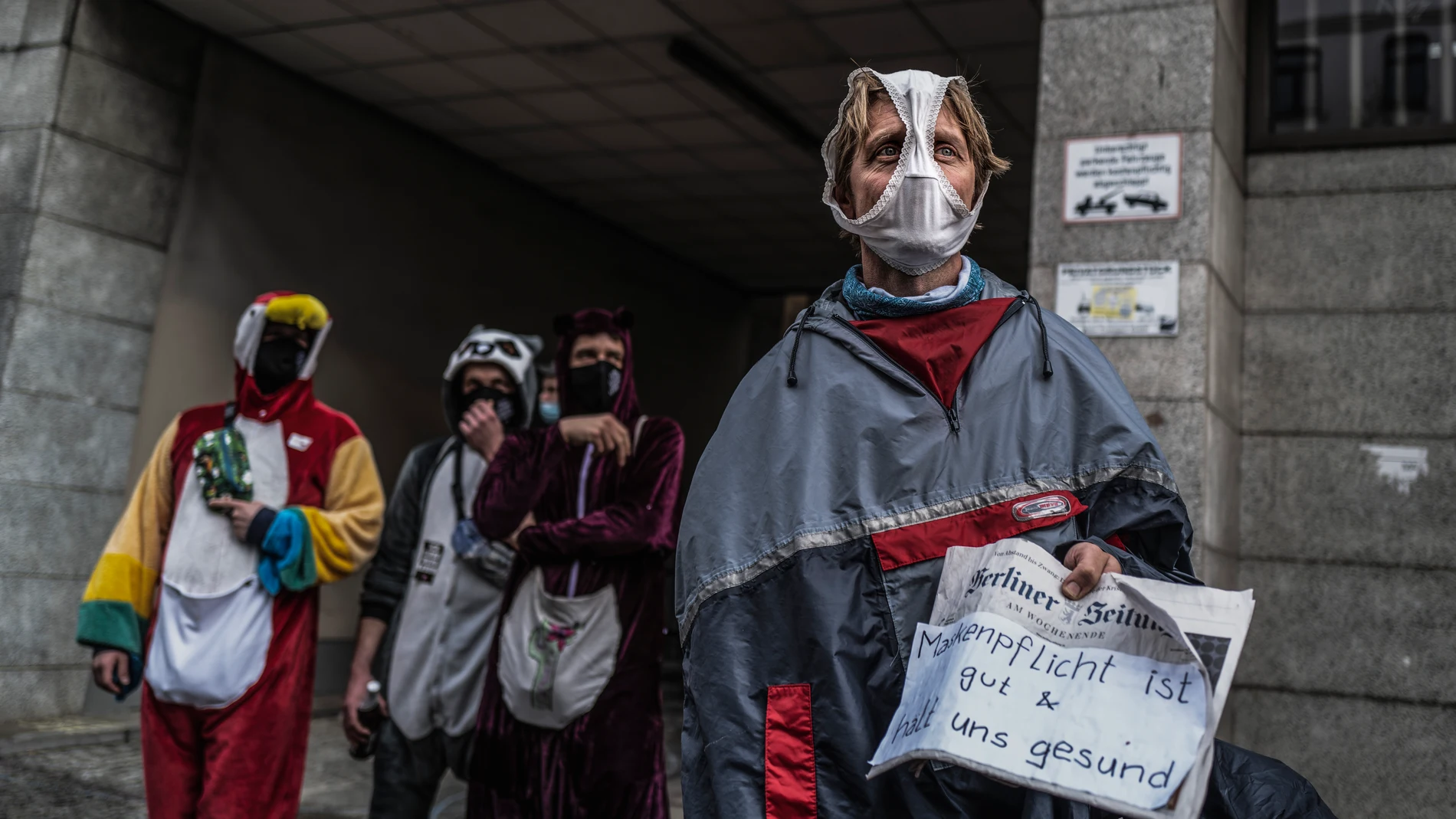Berlin protest against coronavirus restrictions