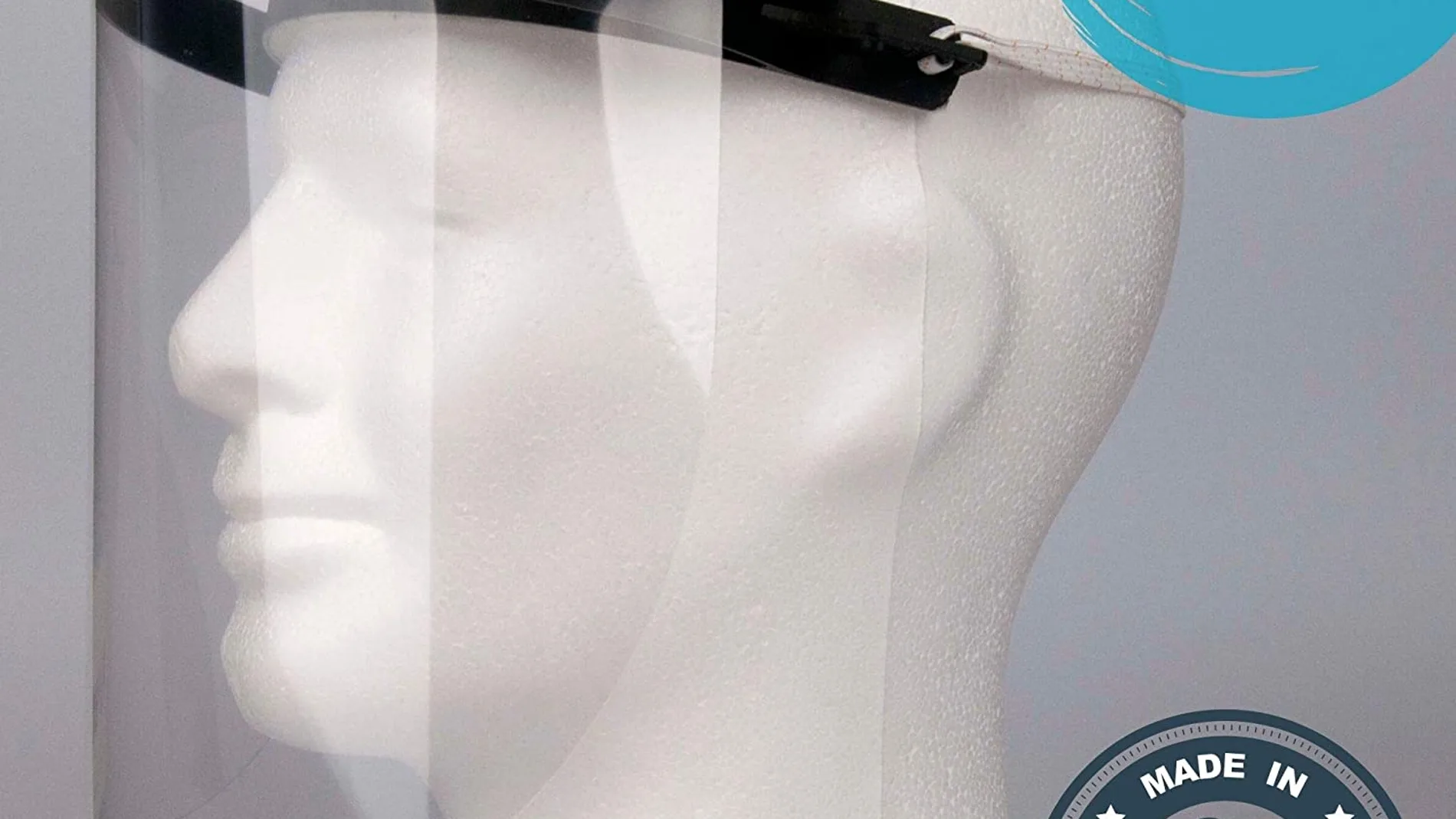 Protector facial de plástico con recambios contra el coronavirus