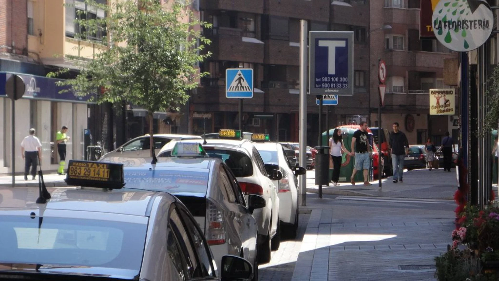 Parada de taxis en Valladolid