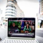 Inés Arrimadas durante una entrevista en «Al Rojo Vivo» con Antonio García Ferreras
