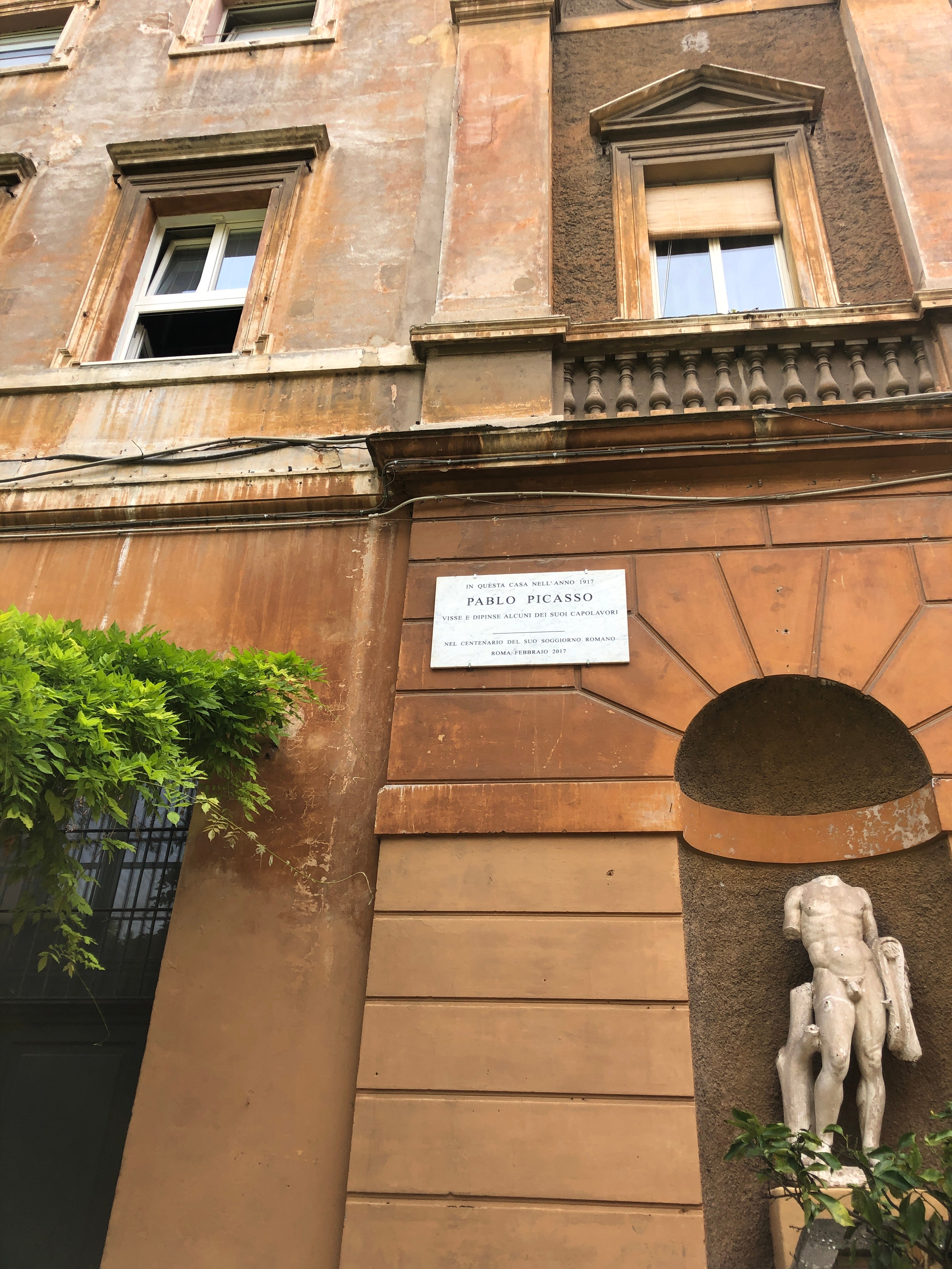 La casa de Pablo Picasso en Roma