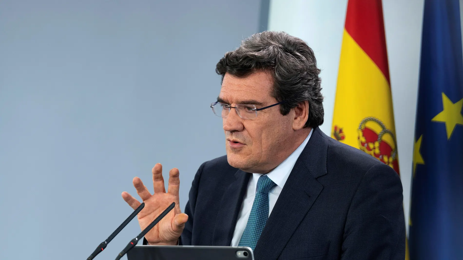 Rueda de prensa del ministro de Inclusión, Seguridad Social y Migraciones, José Luis Escrivá Belmonte