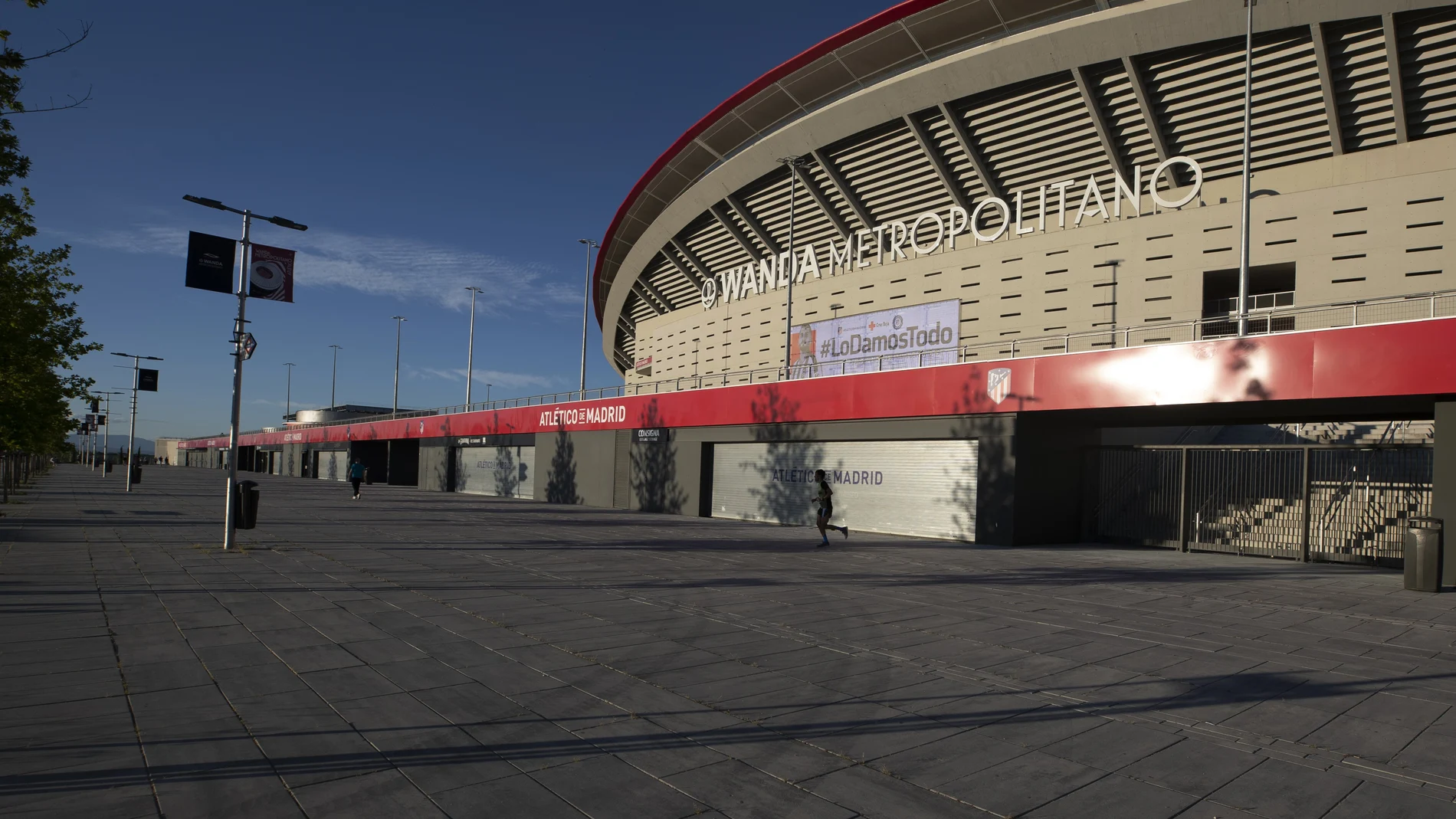 Alrededores del Wanda Metropolitano, el estadio del Atlético de Madrid