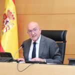 El consejero de Agricultura, Ganadería y Desarrollo Rural de la Junta, Jesús Julio Carnero, comparece ante las Cortes de Castilla y León para explicar su gestión durante la crisis del Covid-19