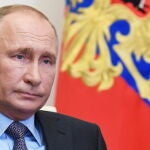 El presidente ruso, Vladimir Putin, durante una videoconferencia sobre las consecuencias del la pandemia en el transporte