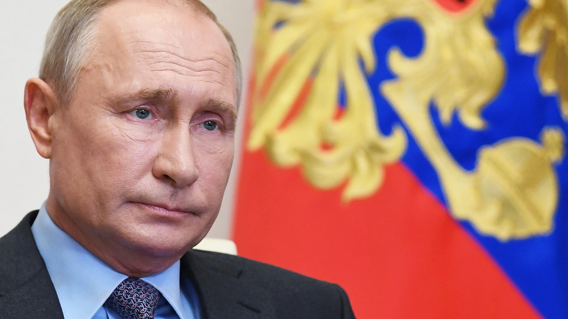 Russian President Vladimir Putin attends videoconference