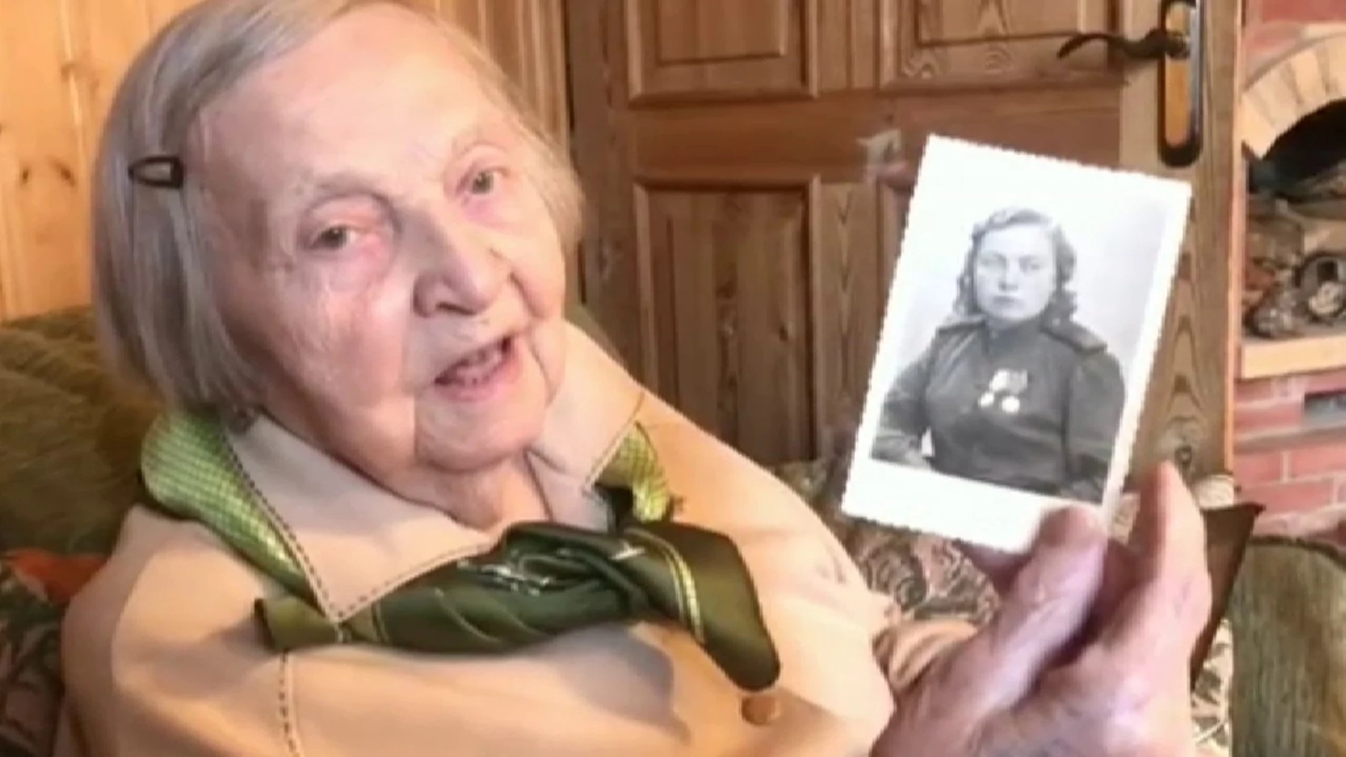 Zinaída, una veterana rusa de la Segunda Guerra Mundial.