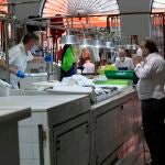 Mercado de abastos de la calle Feria, ayer en Sevilla