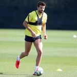 Piqué, en uno de los entrenamientos
