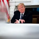 Donald J. Trump este viernes en una reunión en la Casa Blanca