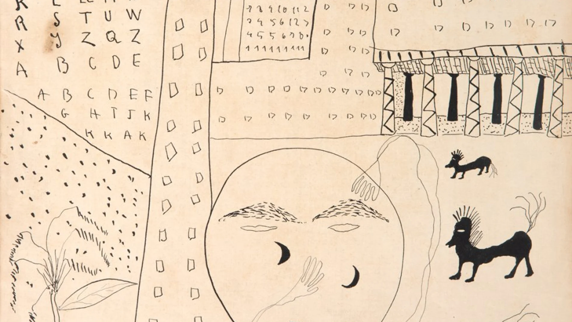 Un dibujo de Federico García Lorca sobre "Poeta en Nueva York"