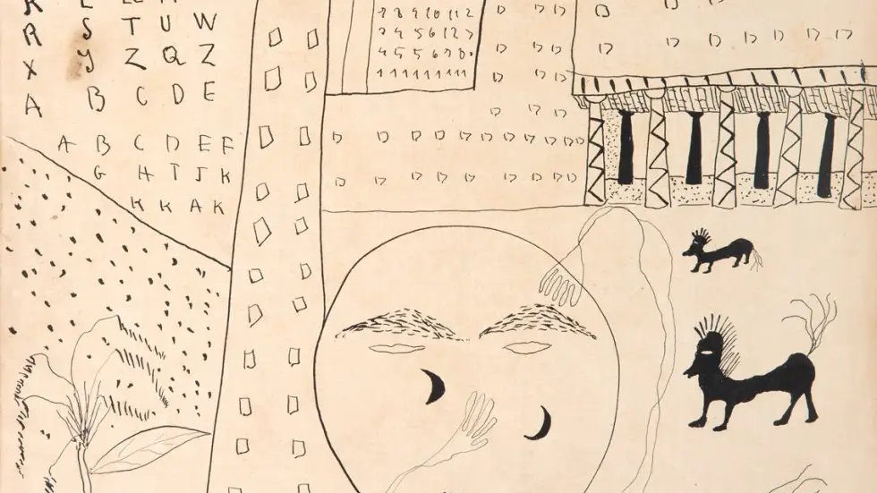 Un dibujo de Federico García Lorca sobre "Poeta en Nueva York"