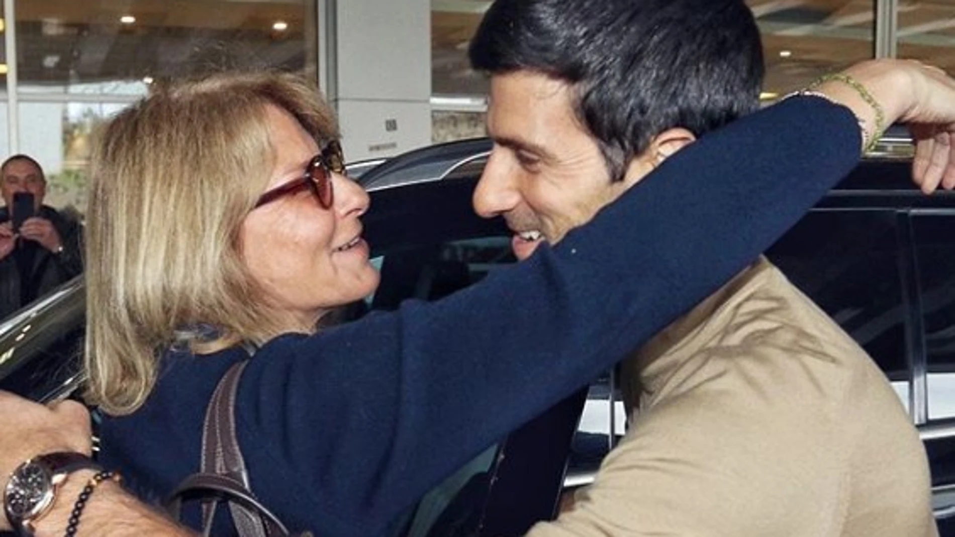 Novak Djokovic y su madre, Djana