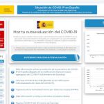 Imagen de la supuesta web del Ministerio de Sanidad