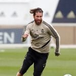 Sergio Ramos se entrena en solitario durante la primera fase de la desescalada por el coronavirus