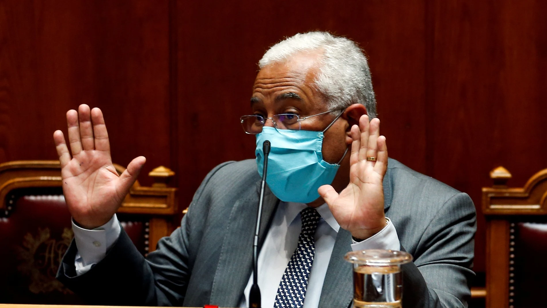 FILE PHOTO: Portugal?s Prime Minister Antonio Costa attends a biweekly debate at the parliament, amid the coronavirus disease (COVID-19) outbreak, in Lisbon